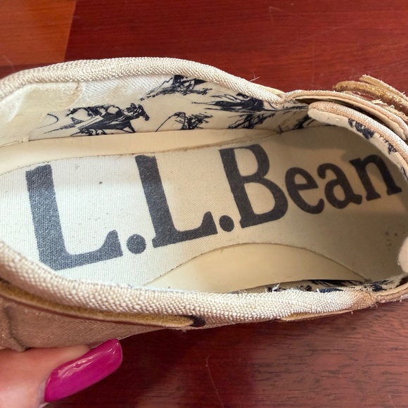 L.L. Bean Men's Unwashed Canvas Boat shoes, sneakers, Size 11 - Picture 10 of 11